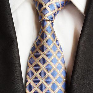 Silk Men's Geometric Pattern Handmade Tie